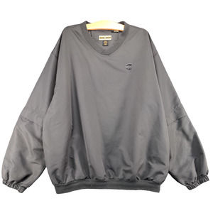 North End Mens UPS Pullover Jacket Gray Size XL Embroidered Logo V Neck